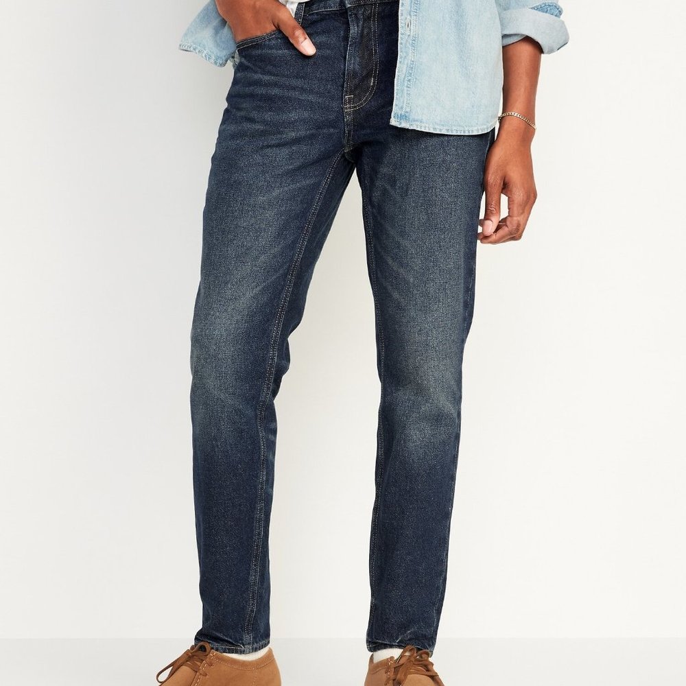 Original Straight Taper Non-Stretch Jeans for Men